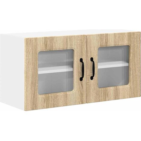 Meuble mural de cuisine，Armoire de cuisine avec porte Chêne Sonoma 80 x 31 x 40 cm CFW29004 (1/5)