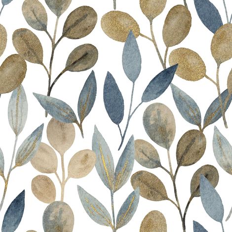 CCYKXAPapier Peint Autocollant, Fleuri, Feuilles, 44cmX300cm, Auto-adhésif, Imperméable, DéCoratif, Pour Meuble Decoratif Salon Salle D (1/5)