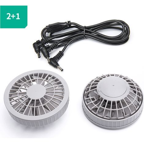 Ventilateur Pour Vêtement Refroidissant - Moteur Japonais - 3 Vitesses USB - Diamètre 105mm - Lot De 2 (1/5)
