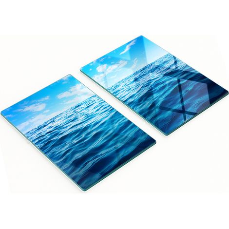 Dekorative Glasschneide- und Servierbretter Meerwasser 2x40x52 cm (1/5)