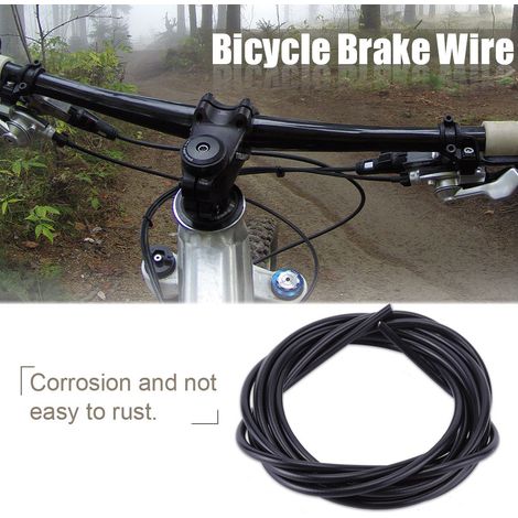 Bremszug für Rennräder und Mountainbikes, 3 Meter, schwarz (1/2)