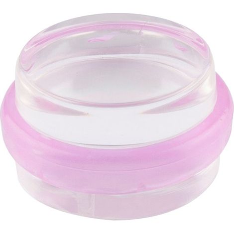 Butée de porte adhésive droite rose Hanstik