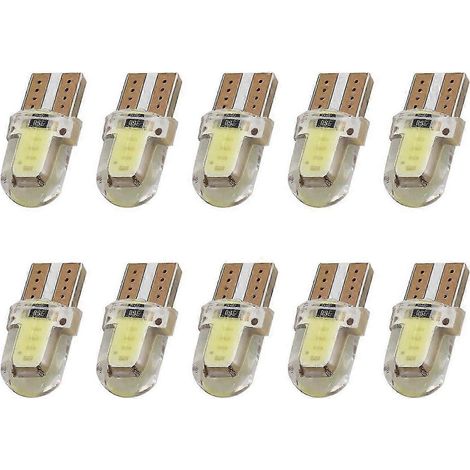 10 Stück LED T10 W5W COB SMD CANBUS Siliziumdioxid hellweiße Kennzeichenbeleuchtung (1/4)