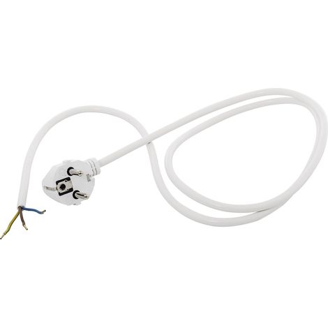 HAWA 1008289 Strom Anschlusskabel Weiß 2.50 m