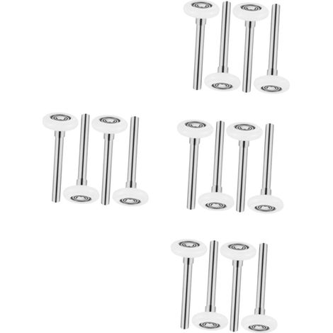 [JAMAIS UTILISÉ]4 Ensembles Poulie De Porte De Garage Pièces Et Quincaillerie Pour Portes De Garage Roulettes En Nylon Pour Porte De Garage Rouleaux Lisses Boule De Porte Acier Silver 4 Pièces  4 (1/5)