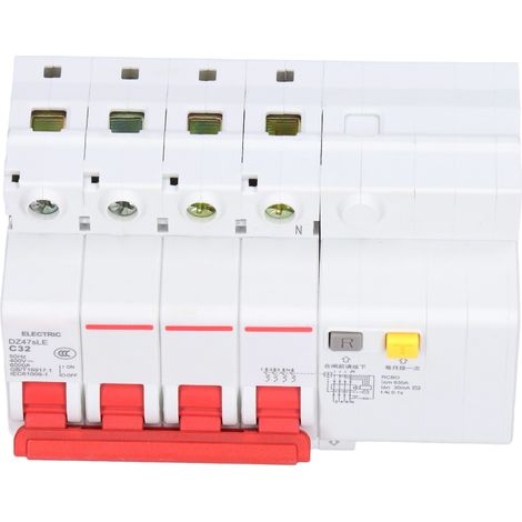 Disjoncteur miniature C32 4P+N avec protection contre les fuites de courant pour la transformation des réseaux ruraux 400 V (1/5)