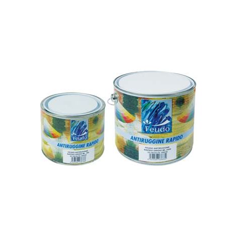ANTIRUGGINE RAPIDA ESSICAZIONE (ANTIROST RAPID)- - ml.500 grigio - 6 pezzi FEUDO