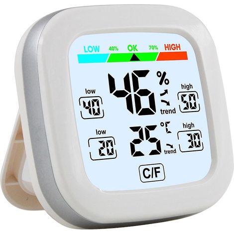 Digitales Thermometer und Hygrometer für Innenräume, drahtloser Sensor für Temperatur und Luftfeuchtigkeit