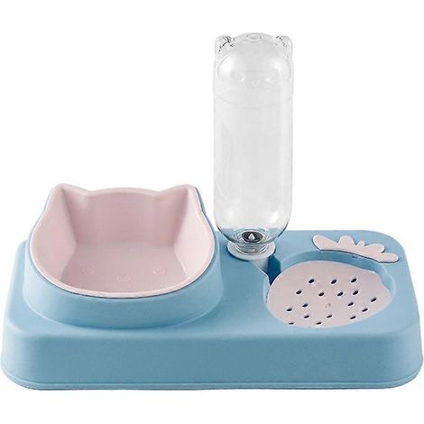 Gamelles surélevées pour chat, distributeur d'eau automatique anti-éclatement (1/5)