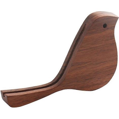 Porte-calendrier de bureau en bois massif, objet décoratif pour la maison, couleur café. (1/5)