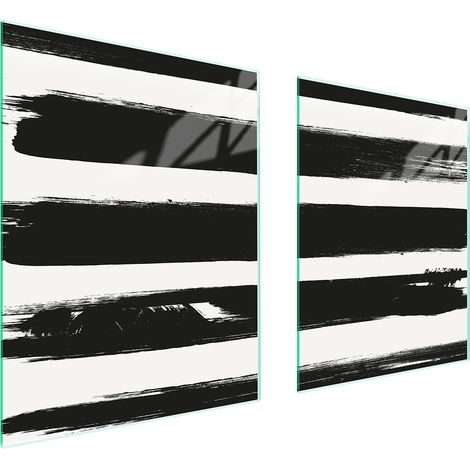 GLASSCHUTZPLATTE FÜR HERD 85x52 STREIFEN (1/5)