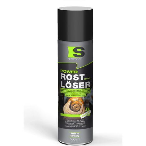 Spraytive 1x 500ml Power Rostlöser MoS₂ – Kriechöl mit Festschmierstoff – Rostentferner, hochkriechend & korrosionsschützend (1/5)