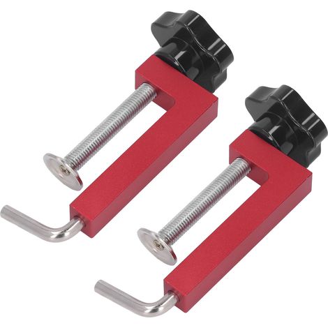 2 fixations pour clôture, pinces en G en alliage d'aluminium 35-160 mm, outil de serrage pour table de sciage bois (1/5)