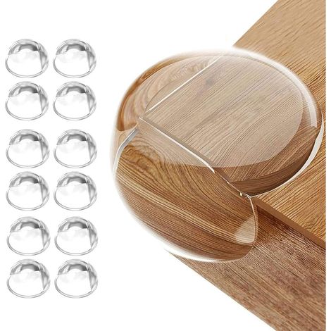 Un Ensemble de 12 plaquettes dans les coins de protection des meubles, des enfants, sans PVC, transparent (1/5)