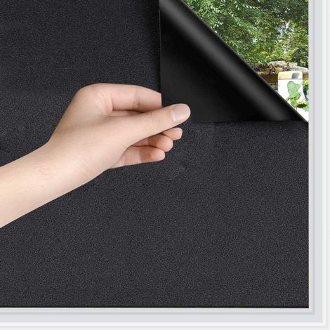 Film occultant pour vitres, verre dépoli résistant aux UV, compatible avec les films pour préserver l'intimité, application statique, 40 x 300 cm (1/5)