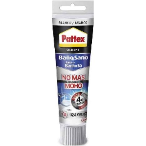 FPLUS sista baño sano tubo 50ml.sil.blanca , SISTA BAÑO SANO ELIMINA SILICONA 50ML

Pattex Baño Sano No Más Moho es una silicona sanitaria de primera calidad protegida contra el mo