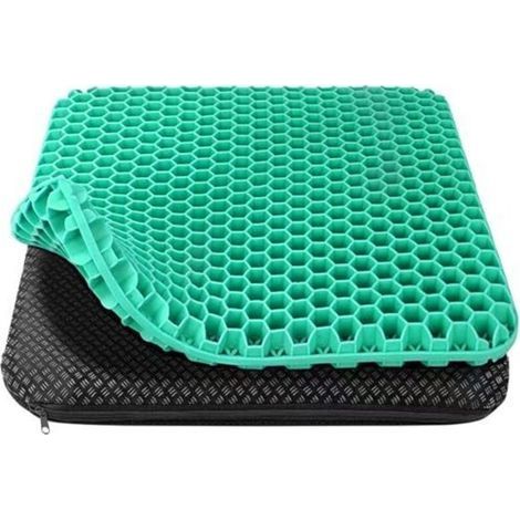 Gel-Sitzkissen, orthopädisches Sitzkissen, Kissen für Bürostühle – weich und bequem, mit waschbarem und rutschfestem Stoffbezug, geeignet für Bürostühle und Sessel (1/5)