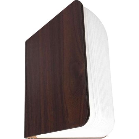 Lampe de lecture en bois, lampe de lecture LED pliable, 5 couleurs différentes, petite veilleuse au design original, rechargeable par USB (1/5)