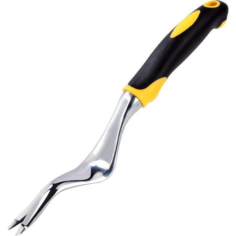 Estrattore per erbacce in acciaio inox con manico. Pratico strumento per rimuovere le radici, ideale per diserbare, controllare le infestanti e trapiantare. (1/5)