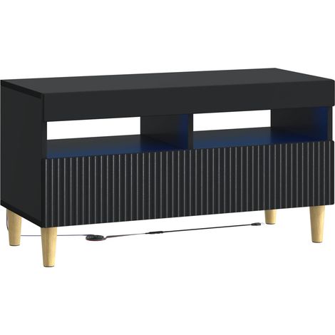 vidaXL Mobile TV LED Nero Legno ingegnerizzato (1/5)