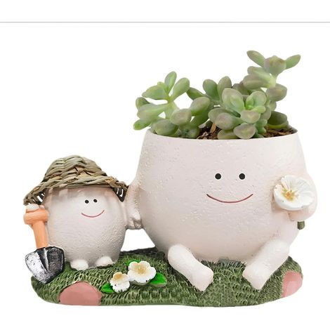 Ensemble de 3 moules en silicone pour béton et plantes succulentes (1/5)