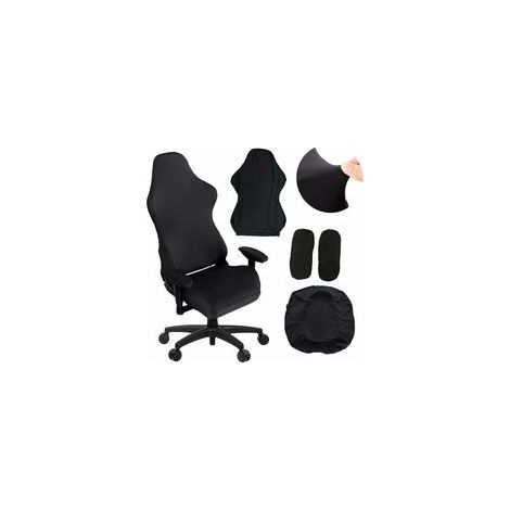 Housse de chaise - noire - longueur 52 cm / 20'' largeur 63 cm / 25'' hauteur 88 cm / 35'' (taille L) (1/5)