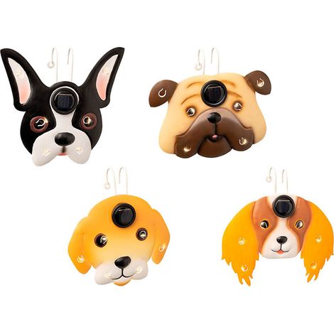 Leuchte lumineo dog design solar wetterfest außen