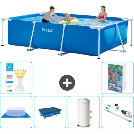 Rechteckiger Frame Pool - 300x200x75 cm - 7-teilig S114