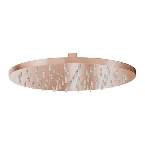 Pomme De Douche Ronde Diametre 30 Laiton Or Rose Brosse Pvd Robinetterie ITALY - CRISTINA ONDYNA PD55834P (1/2)