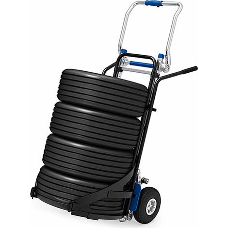 Diable électrique - Roues pneu - Pelle 400x240mm - Charge 170kg - DMEG170/PPN