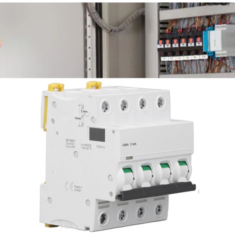 Leitungsschutzschalter iC65N 4P, DIN-Schienenmontage, Niederspannung 400 V, Abschaltvermögen 6000 A, Silberkontakte C40A (1/5)