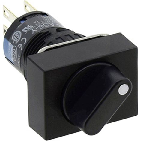 Idec AS6H-2Y2P AS6H-2Y2P Interruttore rotativo 220 V 1 A Posizioni di commutazione 2 2 x 90 ° IP65 1 pz.