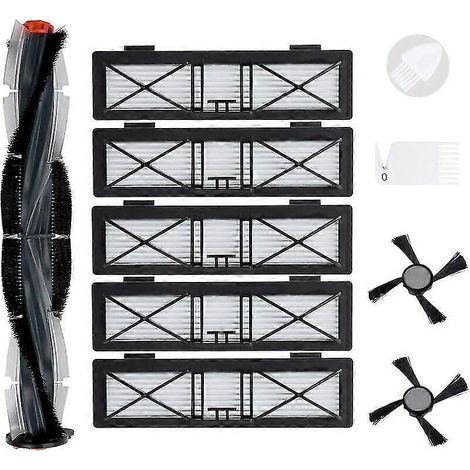 Pièces détachées pour aspirateur robot Neato série D (D75, D80, D85, Connected, D3, D4, D5, D6, D7) : 1 brosse combinée, 5 filtres, 2 brosses latérales et 1 produit nettoyant. (1/5)