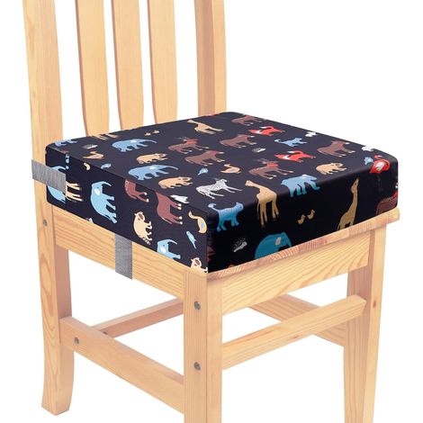 Rehausseur Chaise Enfant, Rehausseur De Chaise Pour Enfant, Motif De Dessin Animé Portable Rehausseur, Fort Support Portable Chaise Surélevée Pour Repas Eveil Voyage Bébé Bambin Enfant Infantile (1/5)