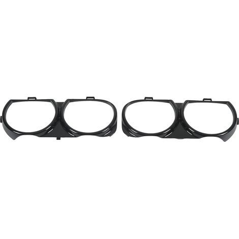 Cornici per fari anteriori, 68259053AB, compatibili con il modello CH2511101, in ABS nero resistente alle alte temperature, per autoveicoli. (1/5)