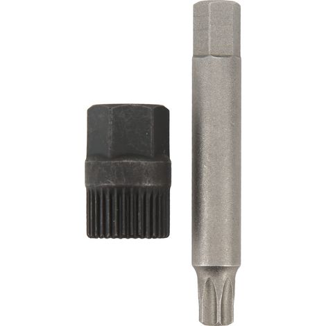 Kit de Foret à Douille de Poulie D'alternateur, Kit de Clé à Poulie D'alternateur 33 Dents Spline Socket Extracteur de Foret Extracteur Outil de Remplacement pour Alternateurs (1/5)