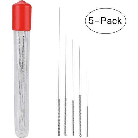 Lot 5 aiguilles nettoyage 0.2/0.3/0.4/0.5/0.6mm – kit buse imprimante 3D – RepRap / MakerBot / Flashforge