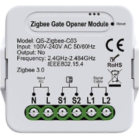 Le module de commande intelligent Zigbee pour stores peut se connecter aux stores enrouleurs, aux stores vénitiens et aux moteurs électriques, et prend en charge les balises Alexa et Google Home. (1/5)