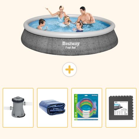 Bestway Bestway Fast Set Ronde - 396x84 cm - 5-pièces S177 (1/5)