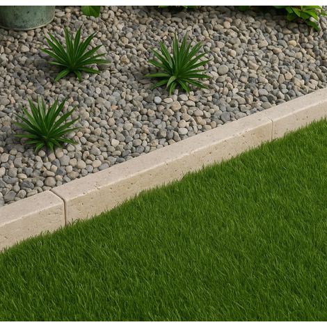 Bordure travertin 50x10x7 cm (1/3)