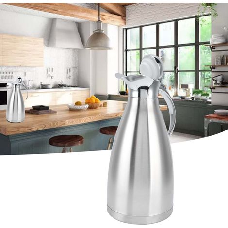 Thermos Isotherme Portable en Acier Inoxydable 1.5L pour Maison - Bouteille d'Eau Chaude et Froide