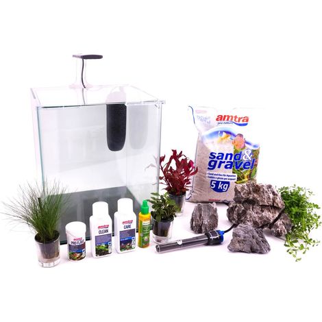 Nanotank System 30 Aquarium Komplettaquarium Inkl. Dekoration