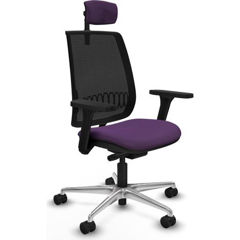 Silla de oficina piqueras y crespo Alares negra malla ergonómica (1/2)