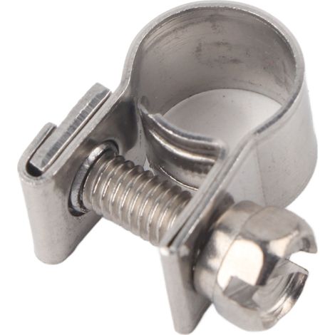 Collier de serrage mini inox 304 antirouille résistant à la corrosion, pince puissante spéciale pour tuyau 7-9mm (1/5)