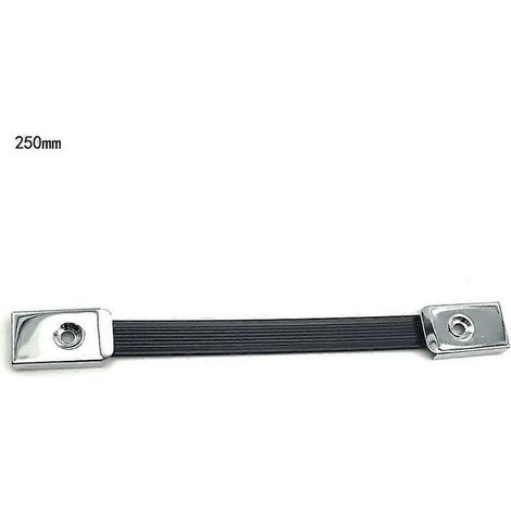 Poignée de transport robuste à ressort avec boucles métalliques - 25 cm - Sangle renforcée pour portage lourd (1/4)