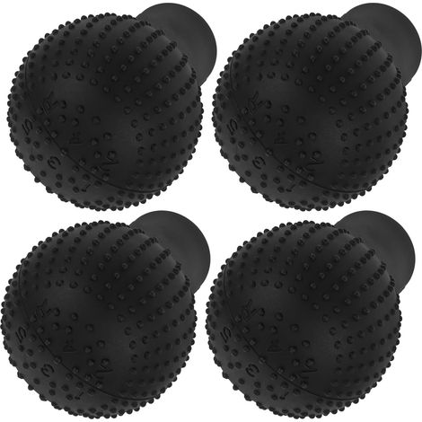 Set di 4 copripomello del cambio neri, antiscivolo e lavabili, in silicone. (1/4)