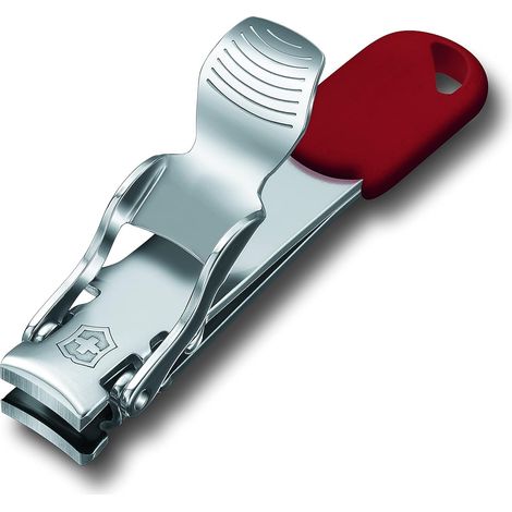 Coupe-ongles (2 fonctions : coupe-ongles et œillet de fixation) — Rouge Tranchant et durable (1/5)
