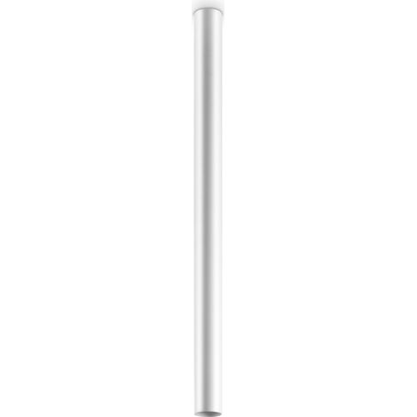 Plafoniera Moderna Look Metallo Bianco 1 Luce 7W 3000K Luce Calda H95Cm (1/2)
