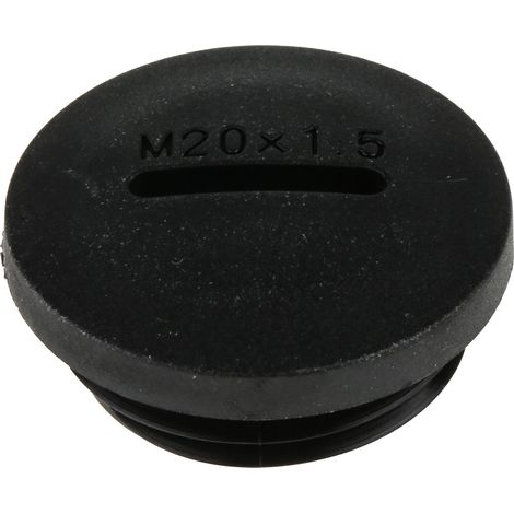 Bouchon obturateur RS PRO M20 x 1.5, Ø 19.9mm - 24mm en Nylon 66 ( Prix pour Paquet de 100 ) (1/2)