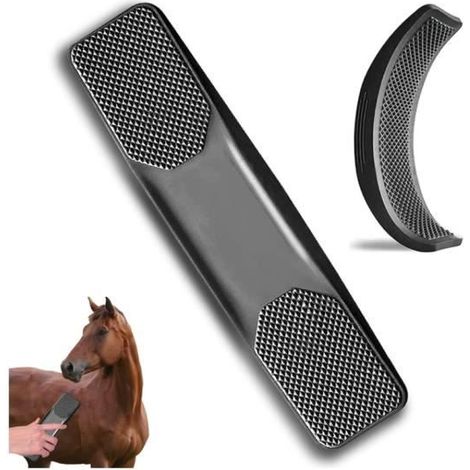 Brosse de Toilettage pour Chevaux,Brosse de Cheval Massage 6 en 1 Brosse pour la Mue Cheval, Pour Enlever les Poils Secs et Lâches (1/4)